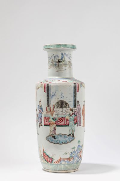 Vaso in porcellana Famiglia Rosa, Cina, fine XIX secolo / inizio XX secolo