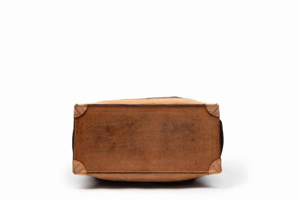 Louis Vuitton - Borsone da viaggio Steamer in tela monogram con finiture in cuoio, cm 55