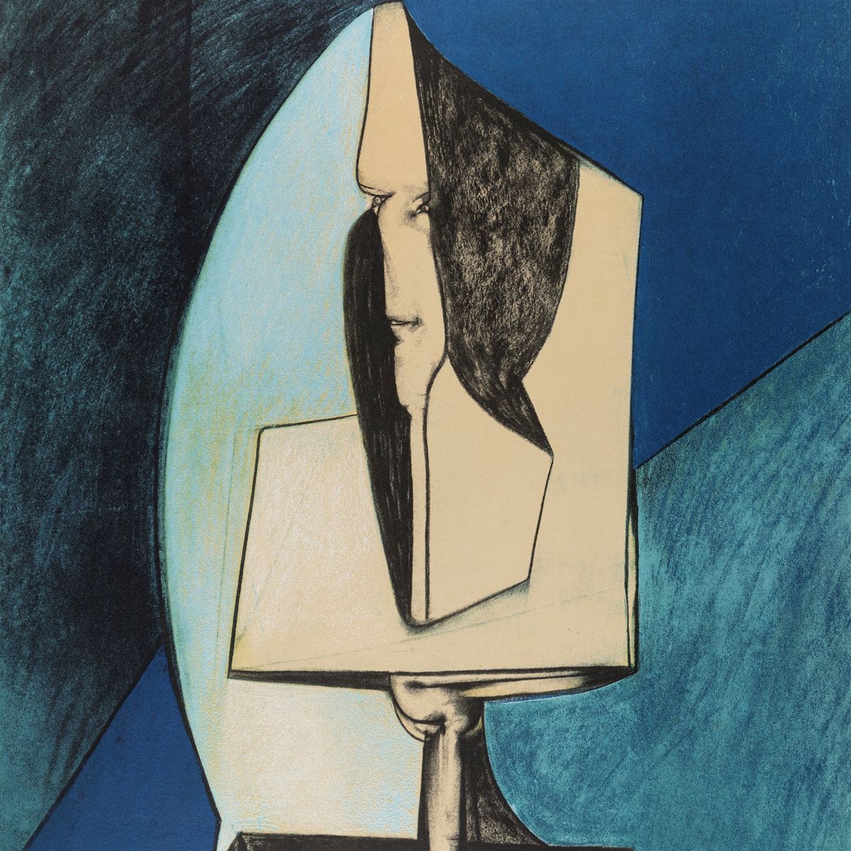 Gianni Dova - Studio di una Testa Romana