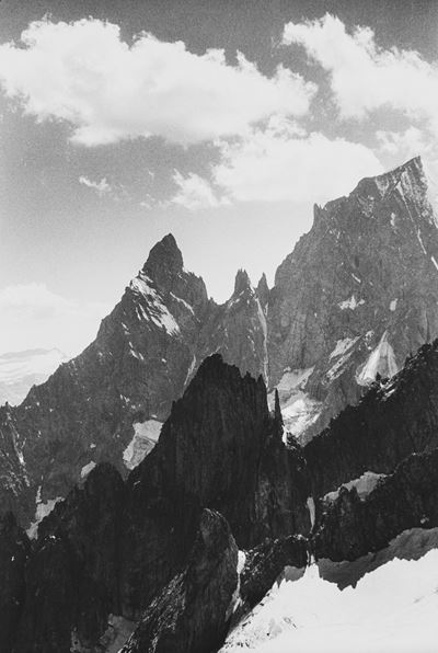Aiguille Noire - Stampa vintage alla gelatina ai sali d'argento, 1947