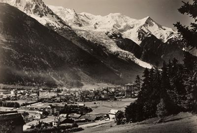 Chamonix - Stampa vintage al bromolio