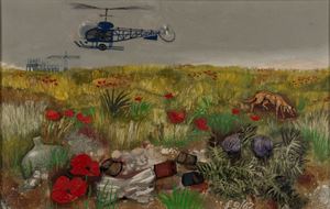 Paesaggio con elicottero II