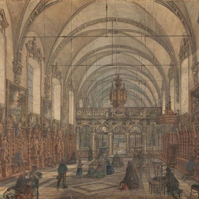 Interno della Chiesa di Sant'anna a Bruges