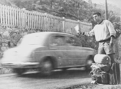 Laigueglia: Gli Italiani non si fermano, stampa vintage alla gelatina ai sali d'argento