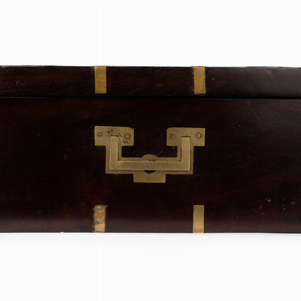 Cassa da Nave in Mogano e Ottone, Secolo XIX