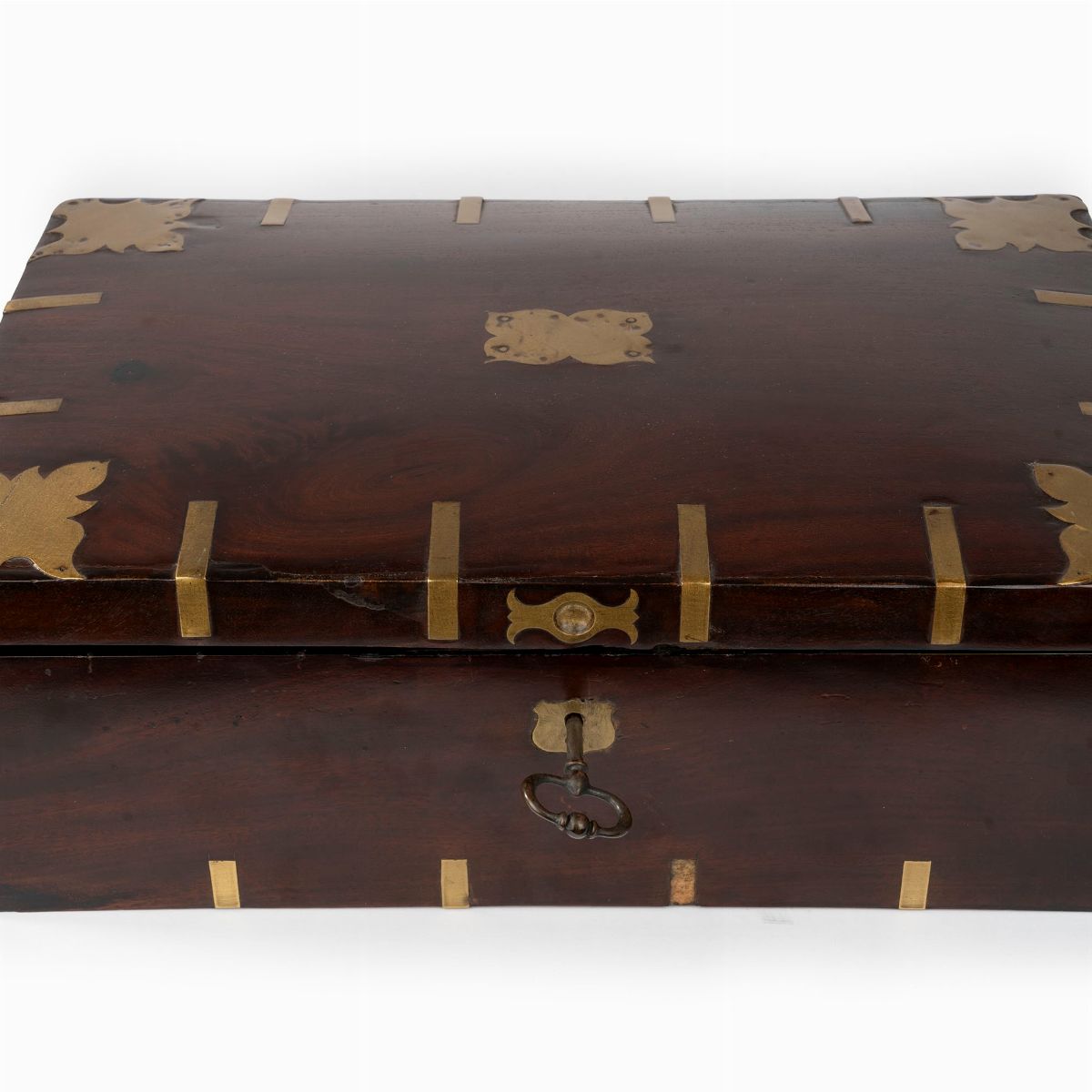 Cassa da Nave in Mogano e Ottone, Secolo XIX