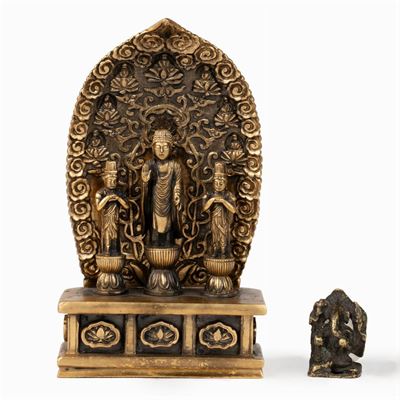 Lotto Composto da Due Bronzi Orientali, Secolo XX