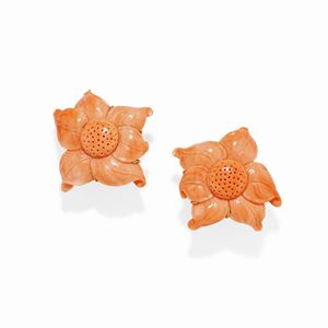 Coral earrings