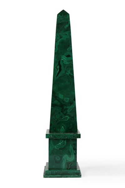 Obelisco in Malachite, Secolo XX