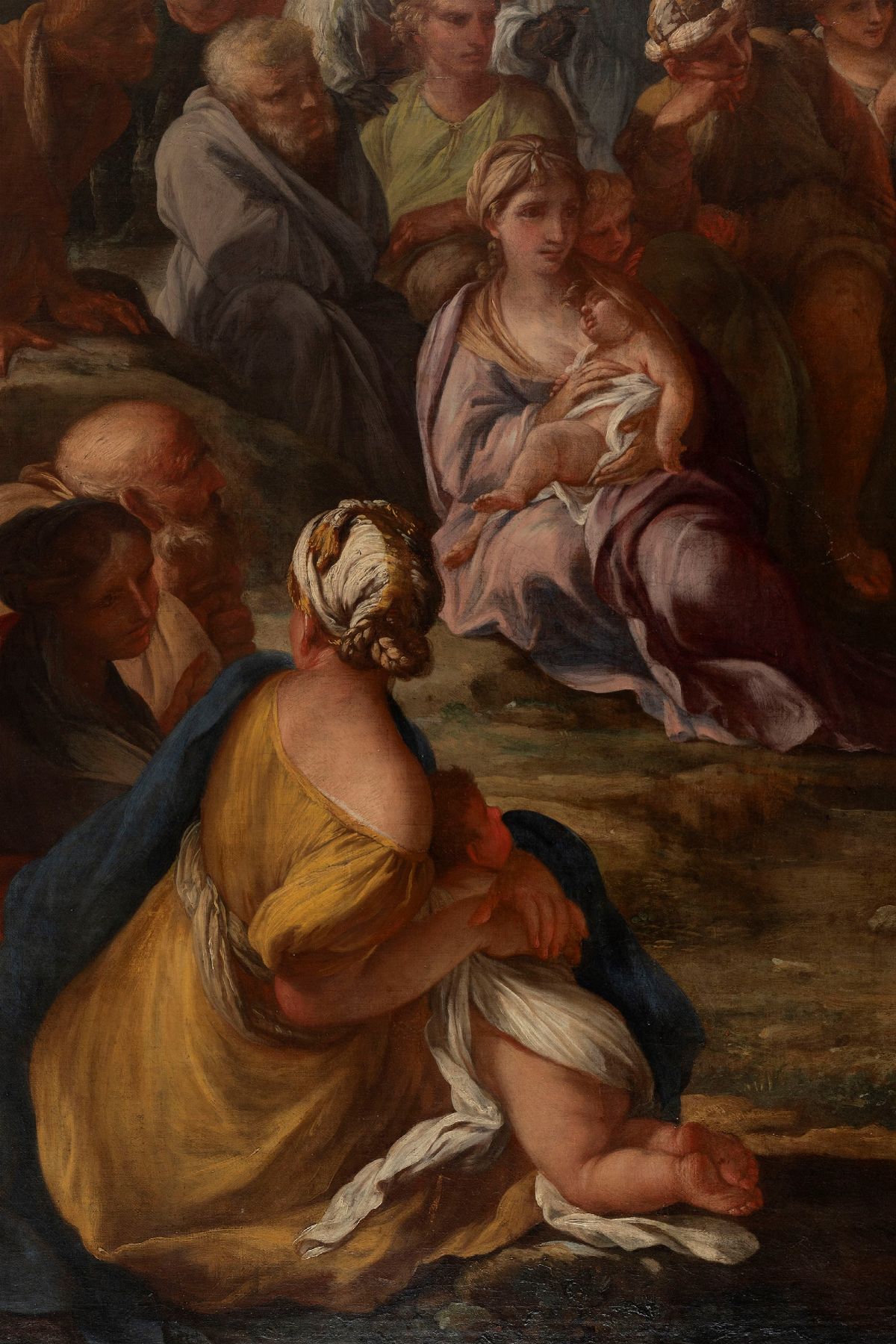Francesco Allegrini - Predica del Battista, olio su tela