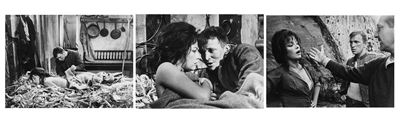 Virna Lisi e Umberto Orsini in 'La ragazza e il generale', tre stampe vintage