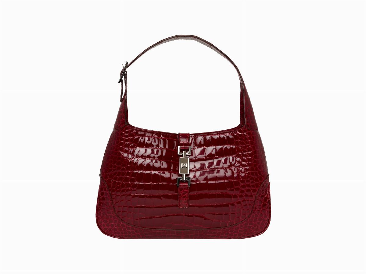 Gucci jackie crocodile shoulder bag hot sale