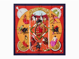 Hermès - Plaza de Toros silk twill scarf