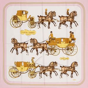 Hermès - Foulard Coach &amp; Saddle