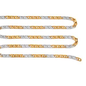 Two 18K gold and diamond necklaces