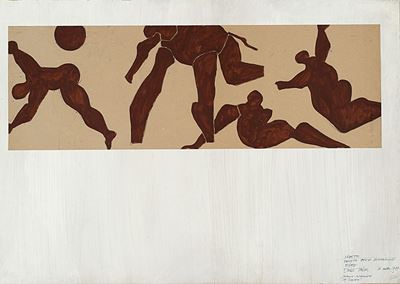 Studio, tempera su cartoncino, cm 70x100, 1987