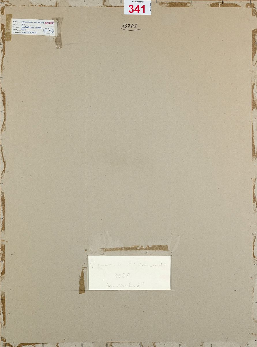 Francesco Clemente - Brotherhood - pastelli su carta