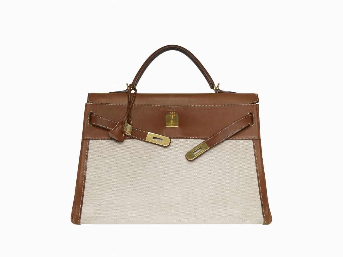 Hermes kelly best sale canvas bag price