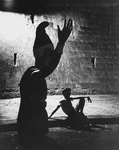 Notte di Piedigrotta a Napoli, stampa vintage alla gelatina ai sali d'argento