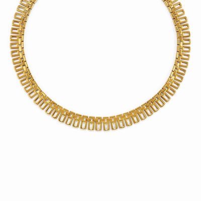 Collana in oro giallo 18k, peso 40,70 g, dimensione 42,50 cm