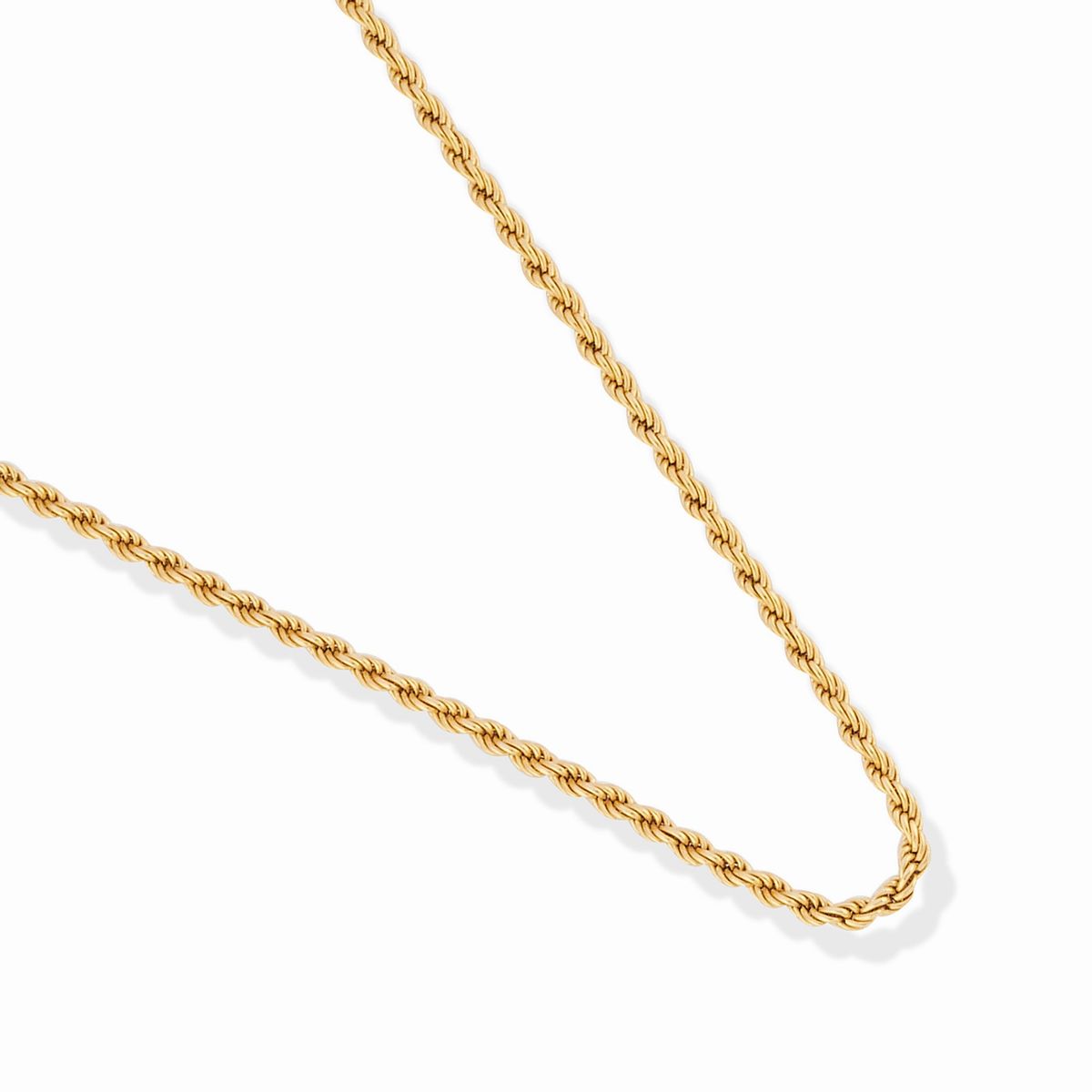 Due collane, oro giallo 18k, peso 14,95 g, lunghezza 40,00-44,00 cm