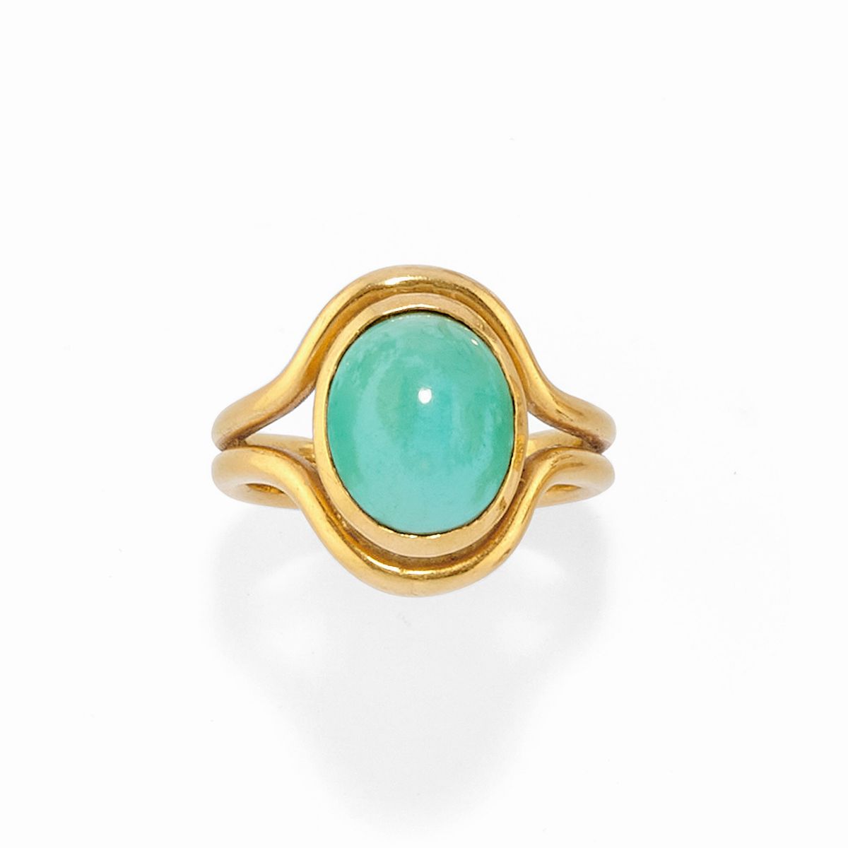 Anelli in oro giallo 18k, vari formati e decorazioni con turchese, rubini, zaffiri e diamanti