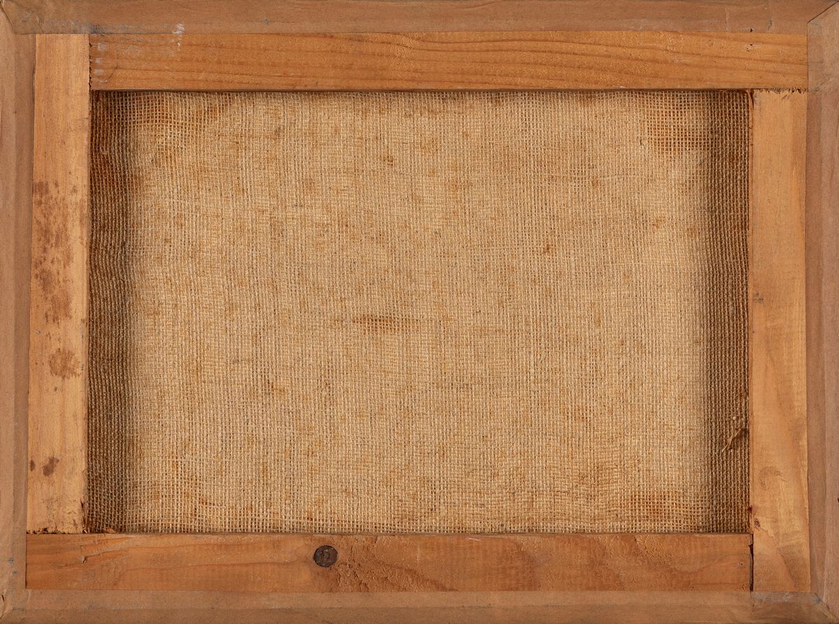 Valerio Adami - Fatto n. 2, tempera su carta applicata su tela