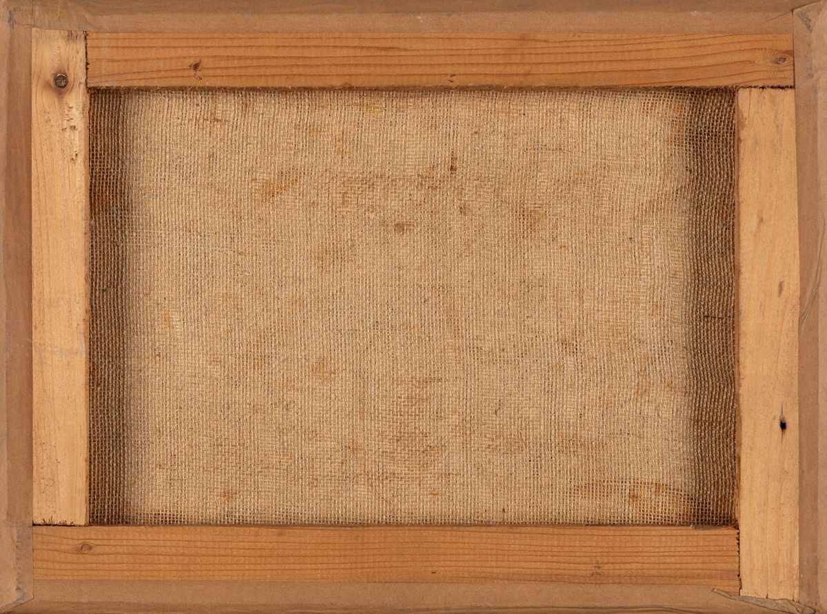 Valerio Adami - Fatto n. 2, tempera su carta applicata su tela