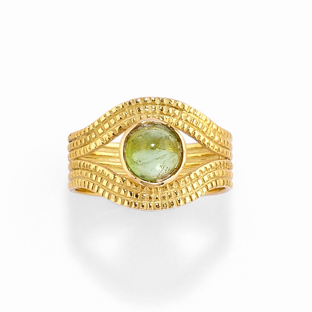 Pao Ying Wang - Quattro anelli in oro giallo 18k con pietre preziose