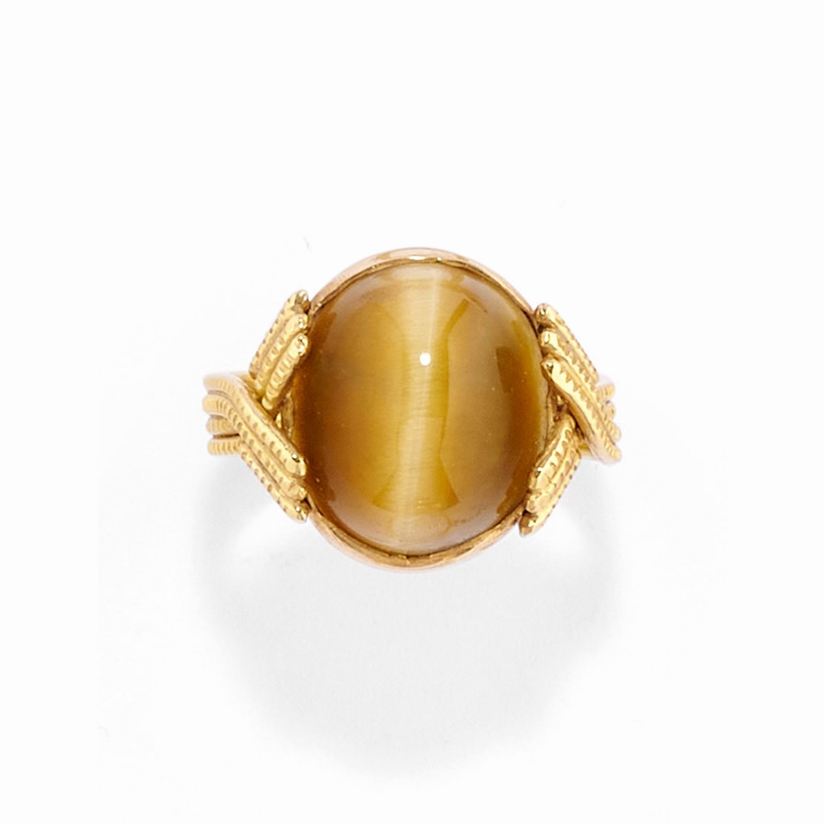 Pao Ying Wang - Quattro anelli in oro giallo 18k con pietre preziose
