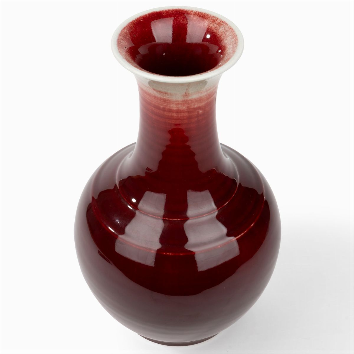 Vaso in Porcellana Sangue di Bue, Cina Secolo XX