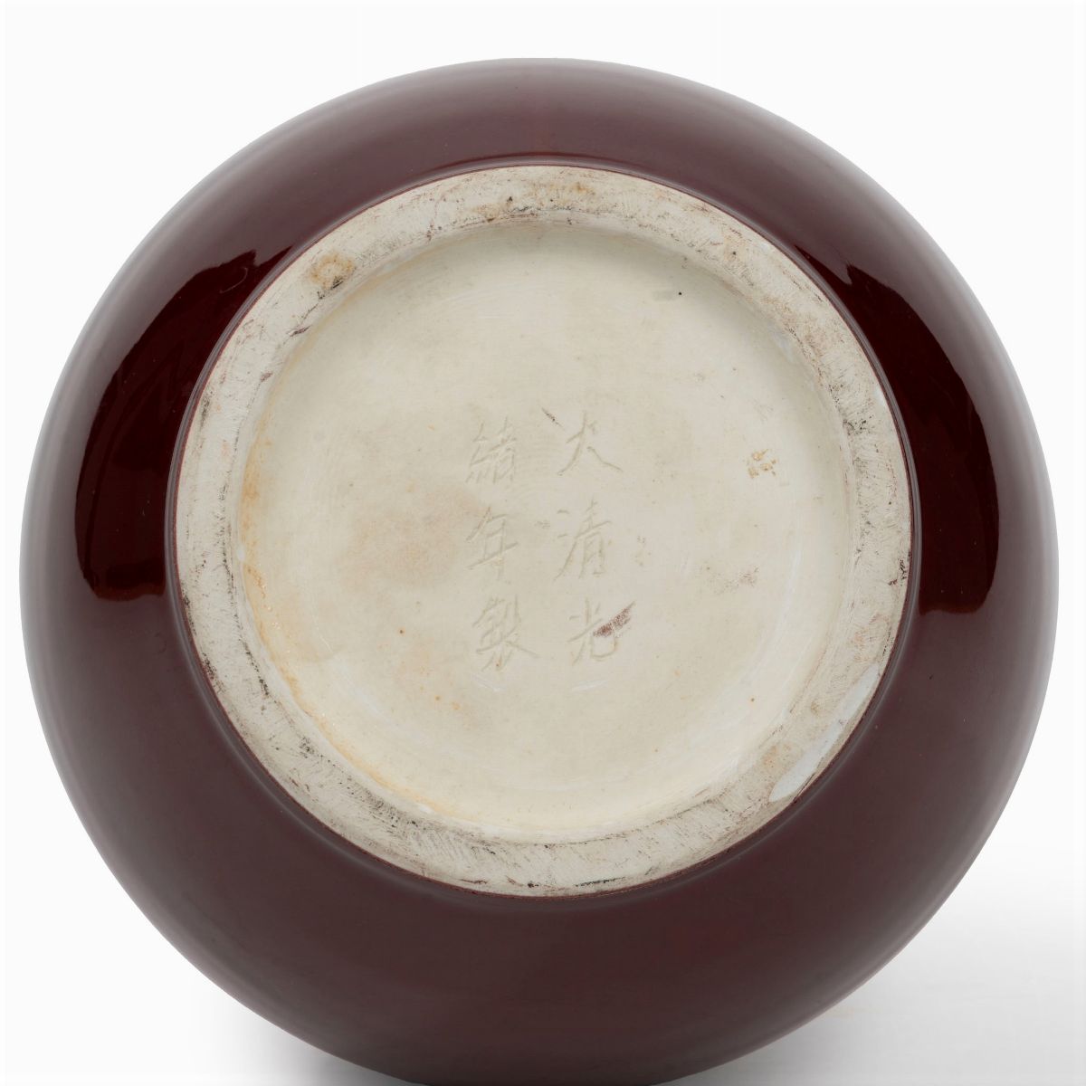 Vaso in Porcellana Sangue di Bue, Cina Secolo XX