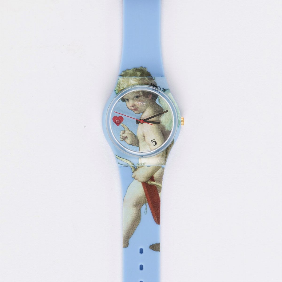 Swatch - Fleche d'Amour (GZ414), orologio da collezione in plastica con movimento al quarzo, 2019