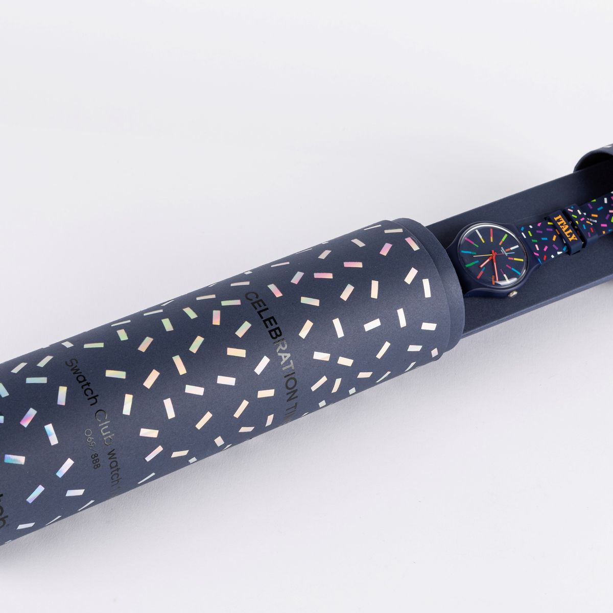 Swatch - Celebration Time Special Italia, edizione limitata 069/888, orologio da polso