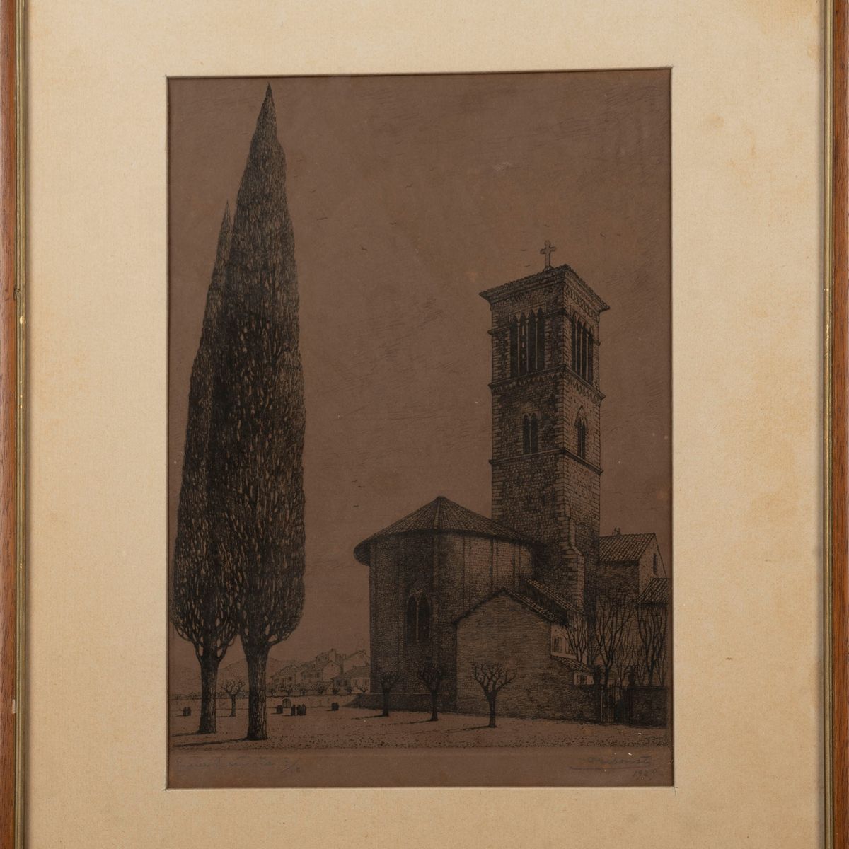 Lotto di Grafica Composto da Due Disegni e Tre Stampe