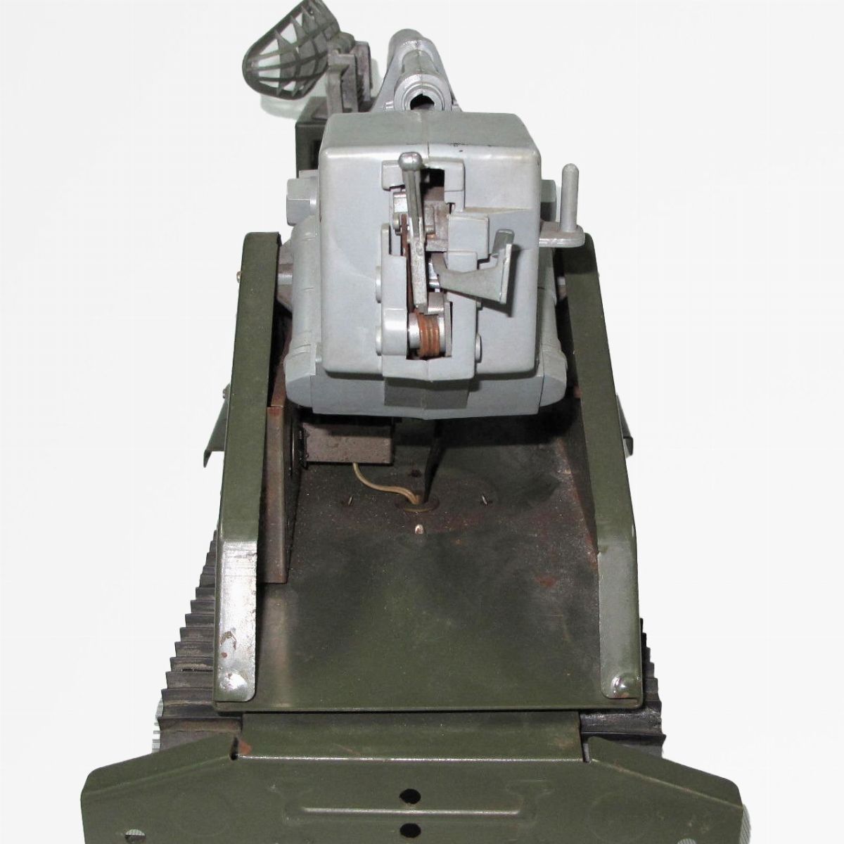 Primers Tools - Giocattolo Cingolato lanciarazzi, lamiera e plastica, 1940