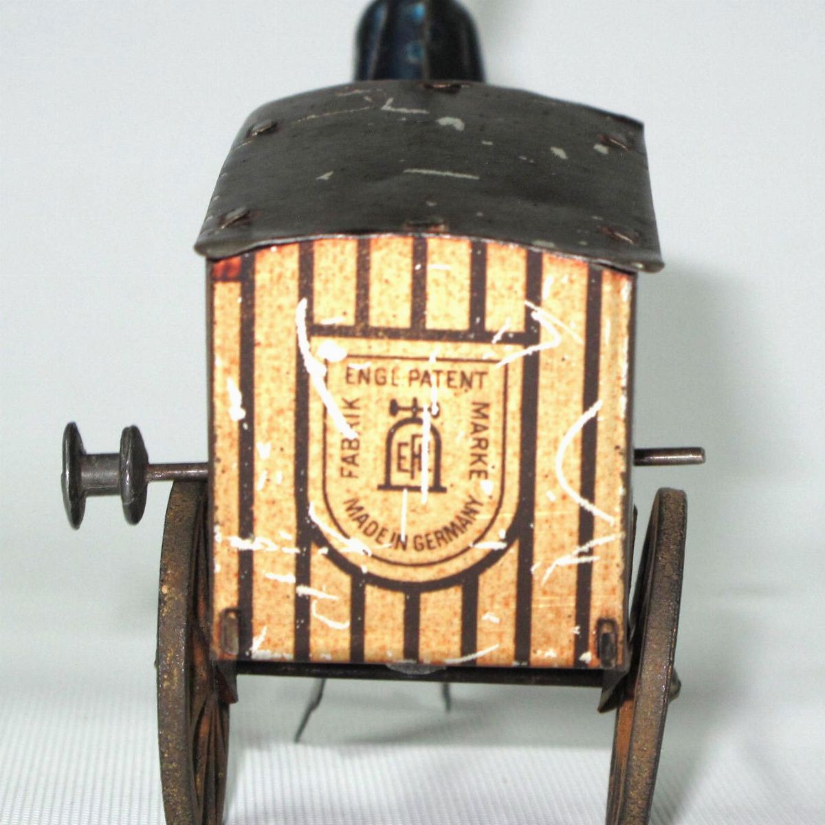 Lehmann - Omino con carretto Express, latta litografata, 1912-1914