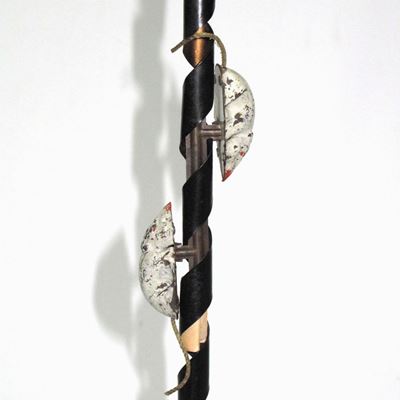 Topini in latta, giocattolo d'epoca, Germania, altezza 38 cm