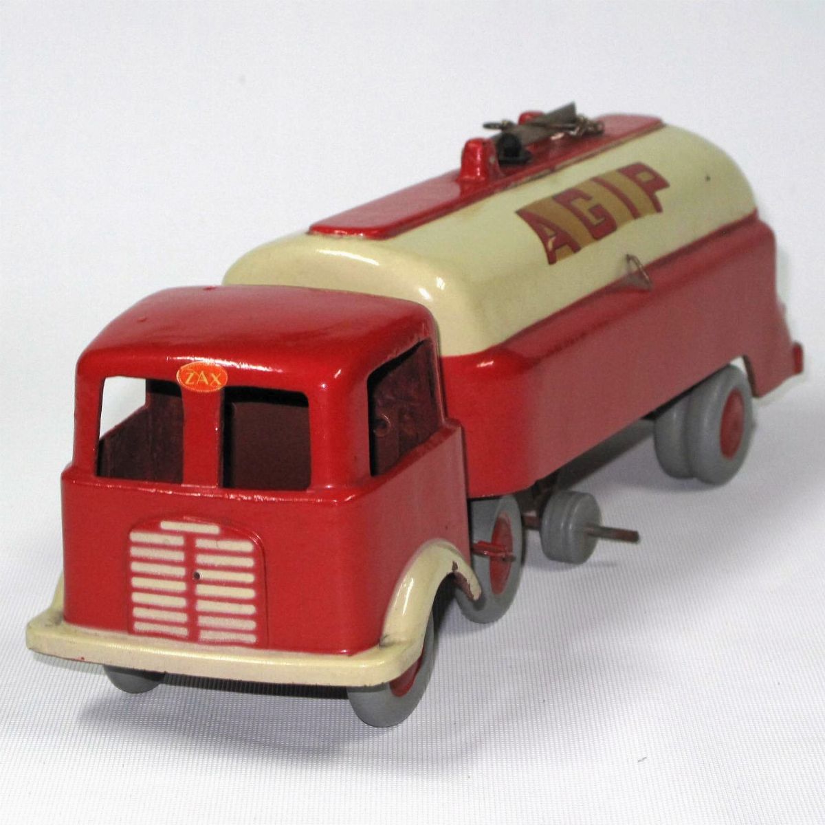 Zax - Giocattolo d'epoca, Camion cisterna Agip in bachelite e legno