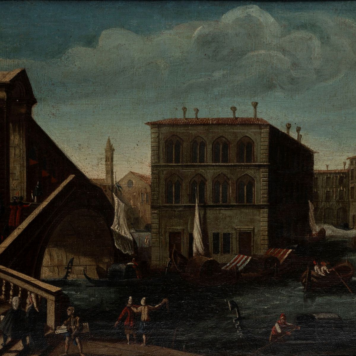 Scuola Veneta, Secolo XVII - Canal Grande al Ponte di Rialto