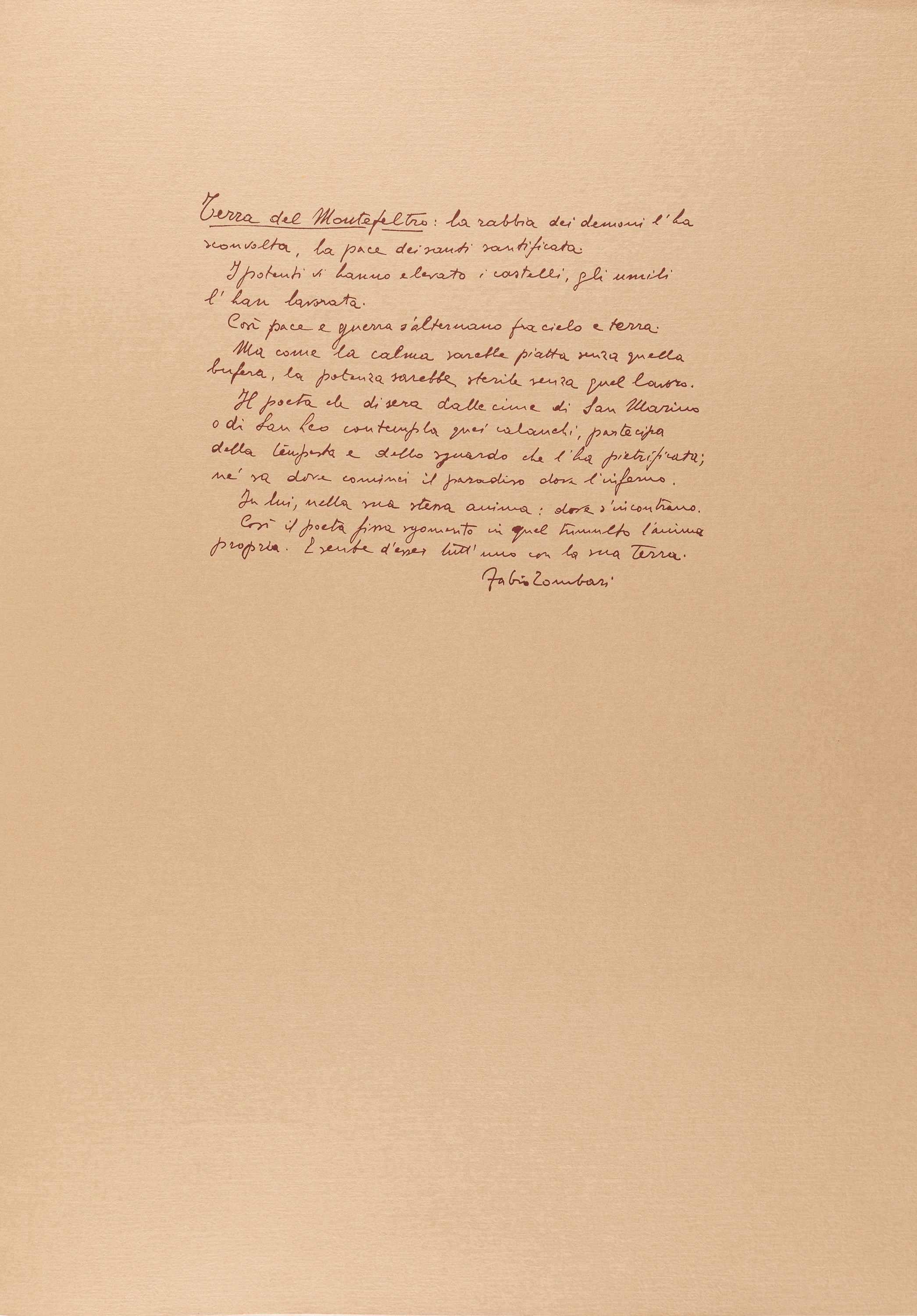 Piacesi Grafica (Alla mia Lilly; Rose novembrine; Rose; Casolare marchigiano; Violenza; Venerdì; ...