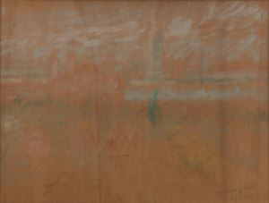 Paesaggio a Burano con casetta