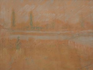 Paesaggio a Burano con alberi