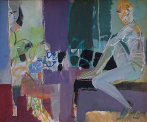 Avenali Marcello - Composition with female figure