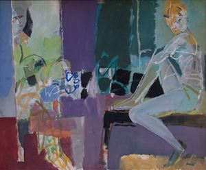 Composizione con figura femminile