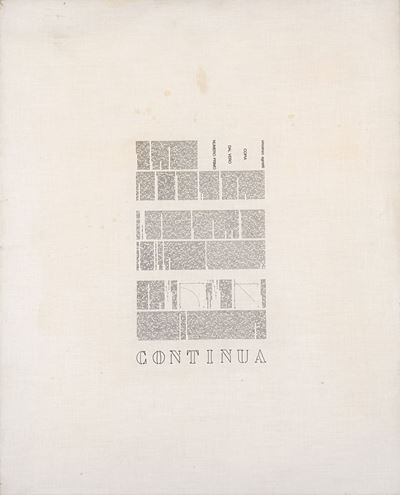 Continua, foto su tela emulsionata, 1971