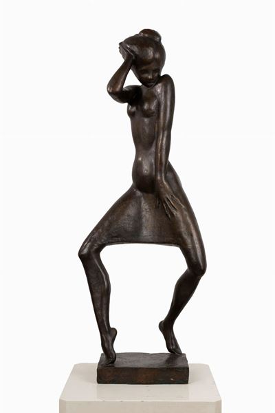 Senza titolo, bronzo patina bruna