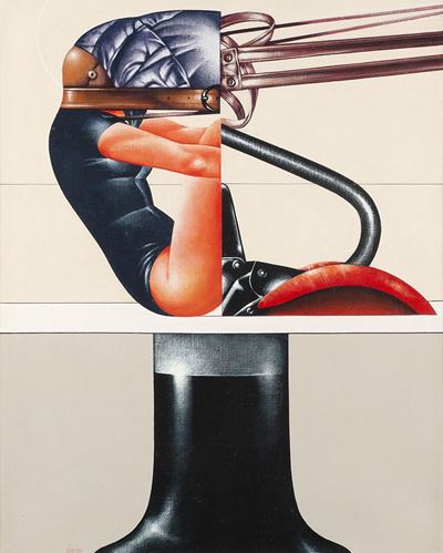 Studio per Beauty Make Up, olio su tela, 1972