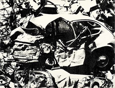 Demolition, serigrafia su tela, 1966