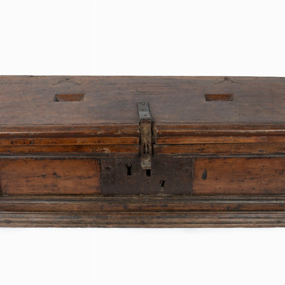 Elemosiniere in Legno di Noce con Serramenti in Ferro, Secolo XVII